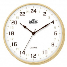 Nástenné hodiny MPM, 2976.51.G - hnedá svetlá, 30cm