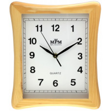 Nástenné hodiny MPM, 3051.53 - hnedá svetlá, 29cm