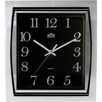Nástenné hodiny MPM, 3174.9090 - čierna/čierna, 32cm