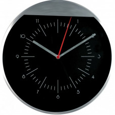 Nástenné hodiny MPM, 7090 - strieborná/čierna, 25cm