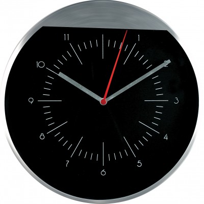 Nástenné hodiny MPM, 7090 - strieborná/čierna, 25cm Nástenné hodiny MPM, 7090 - strieborná/čierna, 25cm