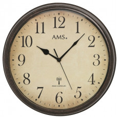 Rádiom riadené nástenné hodiny AMS 5962 – patina (32 cm) Rádiom riadené nástenné hodiny AMS 5962 – patina (32 cm)