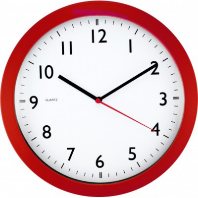 Nástenné hodiny MPM, 2476.20 - červená, 28cm