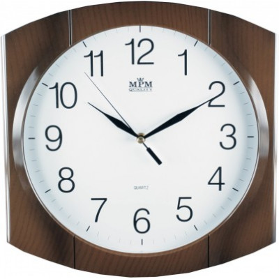 Nástenné hodiny MPM, 2437.52 - hnedá, 31cm Nástenné hodiny MPM, 2437.52 - hnedá, 31cm