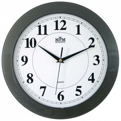 Nástenné hodiny MPM, 2460.92.SW - šedá, 31cm Nástenné hodiny MPM, 2460.92.SW - šedá, 31cm