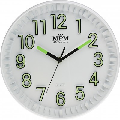 Nástenné hodiny MPM, 3231.00 - biela , 30cm Nástenné hodiny MPM, 3231.00 - biela , 30cm