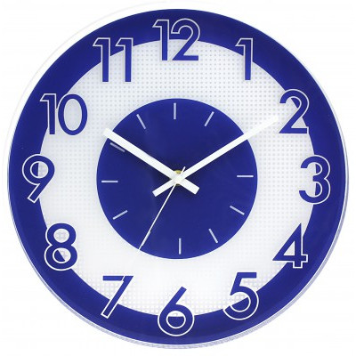 Nástenné hodiny MPM, 3234.30 - modrá, 30cm Nástenné hodiny MPM, 3234.30 - modrá, 30cm