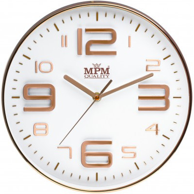 Nástenné hodiny MPM, 3221.81 - šampaň, 30cm Nástenné hodiny MPM, 3221.81 - šampaň, 30cm
