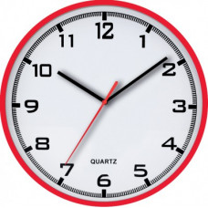 Nástenné hodiny MPM, 2479.20 - červená, 30cm