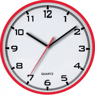 Nástenné hodiny MPM, 2479.20 - červená, 30cm Nástenné hodiny MPM, 2479.20 - červená, 30cm