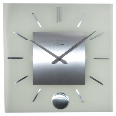 Nástenné hodiny 3146 Nextime Stripe Pendulum Square 40cm Nástenné hodiny 3146 Nextime Stripe Pendulum Square 40cm