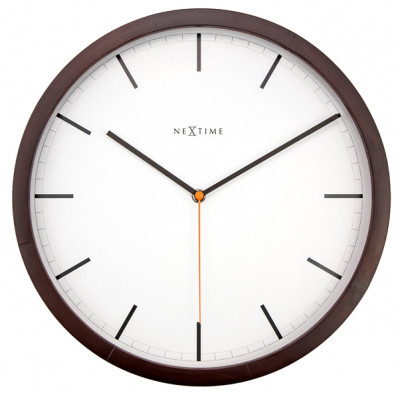 Nástenné hodiny 3156br Nextime Company Wood 35cm Nástenné hodiny 3156br Nextime Company Wood 35cm