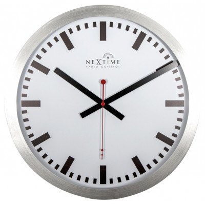 Nástenné hodiny riadené signálom DCF 3999strc Nextime Station Stripe 35cm Nástenné hodiny riadené signálom DCF 3999strc Nextime Station Stripe 35cm