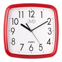 Tiché nástenné hodiny JVD HP615.14 – Červené (25 cm) Tiché nástenné hodiny JVD HP615.14 – Červené (25 cm)