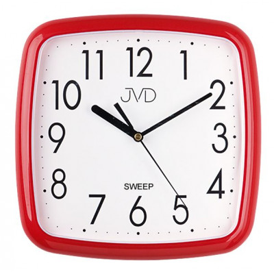 Tiché nástenné hodiny JVD HP615.14 – Červené (25 cm) Tiché nástenné hodiny JVD HP615.14 – Červené (25 cm)