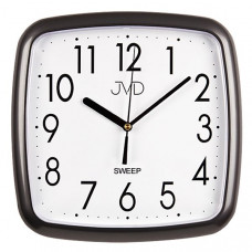 Dizajnové nástenné hodiny JVD FUNKY HP615.17 – antracitové, tichý chod sweep, 25 cm