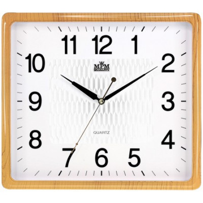Nástenné hodiny MPM, 2929.6000.SW - oranžová/biela, 36cm Nástenné hodiny MPM, 2929.6000.SW - oranžová/biela, 36cm