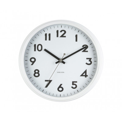 Nástenné hodiny KA5610WH, Karlsson, Badge, 38cm Nástenné hodiny KA5610WH, Karlsson, Badge, 38cm