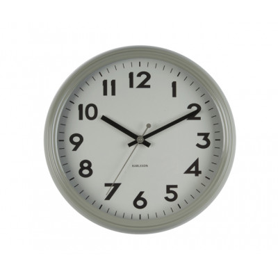 Nástenné hodiny KA5610GY, Karlsson, Badge, 38cm Nástenné hodiny KA5610GY, Karlsson, Badge, 38cm
