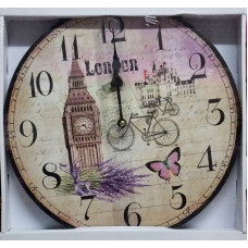 Nástenné hodiny Vintage, ar22L, London, 34cm Nástenné hodiny Vintage, ar22L, London, 34cm