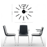 Nalepovacie nástenné hodiny, HM28, 60cm Nalepovacie nástenné hodiny, HM28, 60cm