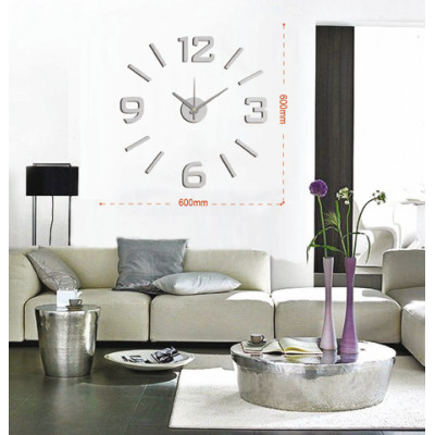 Nalepovacie nástenné hodiny, HM01S, 60cm Nalepovacie nástenné hodiny, HM01S, 60cm