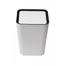 Odpadkový kôš Qualy Mini Square Flip Bin, malý, biely