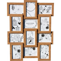 MDF hnedý multirám na 12 fotiek N, 60cm