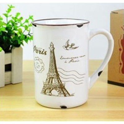 Porcelánový retro hrnček - Paris Porcelánový retro hrnček - Paris