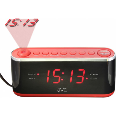 Projekčný budík do siete s rádiom, JVD SB97.1 Projekčný budík do siete s rádiom, JVD SB97.1