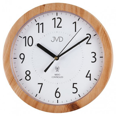 Rádiom riadené nástenné hodiny JVD RH612.7 (25 cm) – imitácia dreva Rádiom riadené nástenné hodiny JVD RH612.7 (25 cm) – imitácia dreva