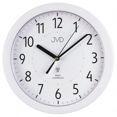 Rádiom riadené nástenné hodiny JVD RH612.13 v elegantnej bielej farbe Rádiom riadené nástenné hodiny JVD RH612.13 v elegantnej bielej farbe