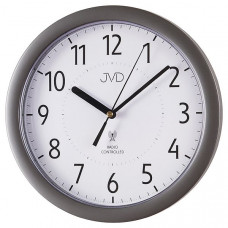Rádiom riadené nástenné hodiny JVD RH612.11 (25 cm) – tmavosivá metalíza Rádiom riadené nástenné hodiny JVD RH612.11 (25 cm) – tmavosivá metalíza