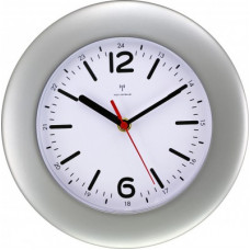 Rádiom riadené hodiny MPM, 2953.70 - strieborná, 25cm Rádiom riadené hodiny MPM, 2953.70 - strieborná, 25cm