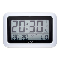 Rádiom riadené digitálne hodiny s budíkom JVD RB36.1, 28cm