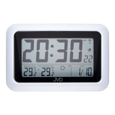 Rádiom riadené digitálne hodiny s budíkom JVD RB36.1, 28cm Rádiom riadené digitálne hodiny s budíkom JVD RB36.1, 28cm
