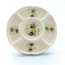 Servírovací tanier porcelánový, Levandula, 24cm