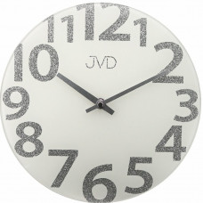 Sklenené dizajnové nástenné hodiny JVD HO138.2, 26cm Sklenené dizajnové nástenné hodiny JVD HO138.2, 26cm