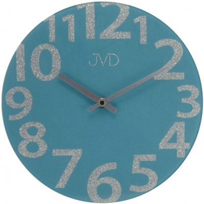 Sklenené dizajnové nástenné hodiny JVD HO138.3, 26cm Sklenené dizajnové nástenné hodiny JVD HO138.3, 26cm