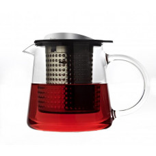 Sklenená kanvica na čaj FINUM Tea Control ™ 0,4 L, čierna / nere