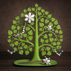 Stojanček na šperky Qualy Bodhi Accessories Tree, zelený