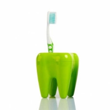 Stojan na kefky zub zelený