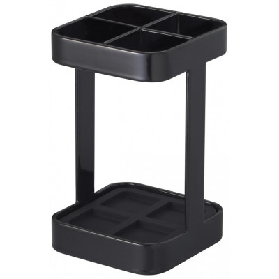 Stojan na kefky Yamazaki Tower Slim, čierny Stojan na kefky Yamazaki Tower Slim, čierny