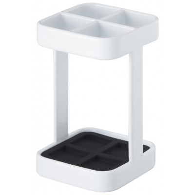 Stojan na kefky Yamazaki Tower Slim, biely Stojan na kefky Yamazaki Tower Slim, biely