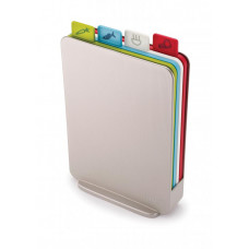 Stojan s doskami (30x20cm) JOSEPH JOSEPH Index ™ Compact, strieborný