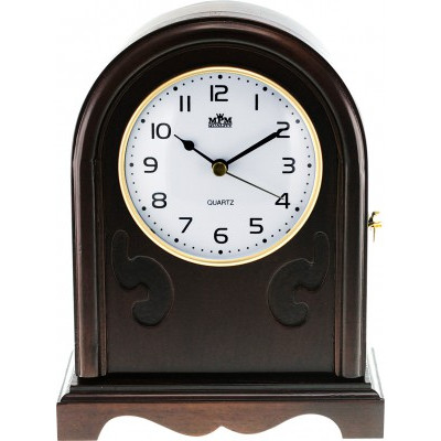Stolové hodiny MPM, 2696.54 - tmavé drevo, 21cm Stolové hodiny MPM, 2696.54 - tmavé drevo, 21cm