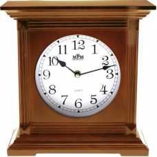 Stolové hodiny MPM, 2705.50 - hnedá, 26cm