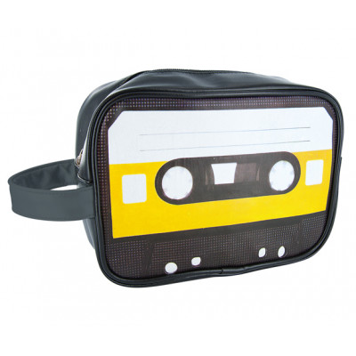 Taštička na toaletné potreby Silly Cassette, žltá Taštička na toaletné potreby Silly Cassette, žltá