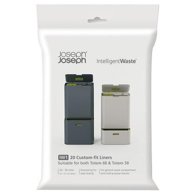 Vrecká JOSEPH JOSEPH IntelligentWaste ™ obsah 24-36L, 20ks Vrecká JOSEPH JOSEPH IntelligentWaste ™ obsah 24-36L, 20ks