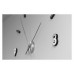 Nalepovacie nástenné hodiny JVD HB11 brúsený hliník 60cm